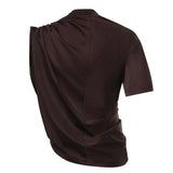 T-shirt cropped asimmetrica in jersey cotone 226JTS241JS0290 1983 COURREGES 