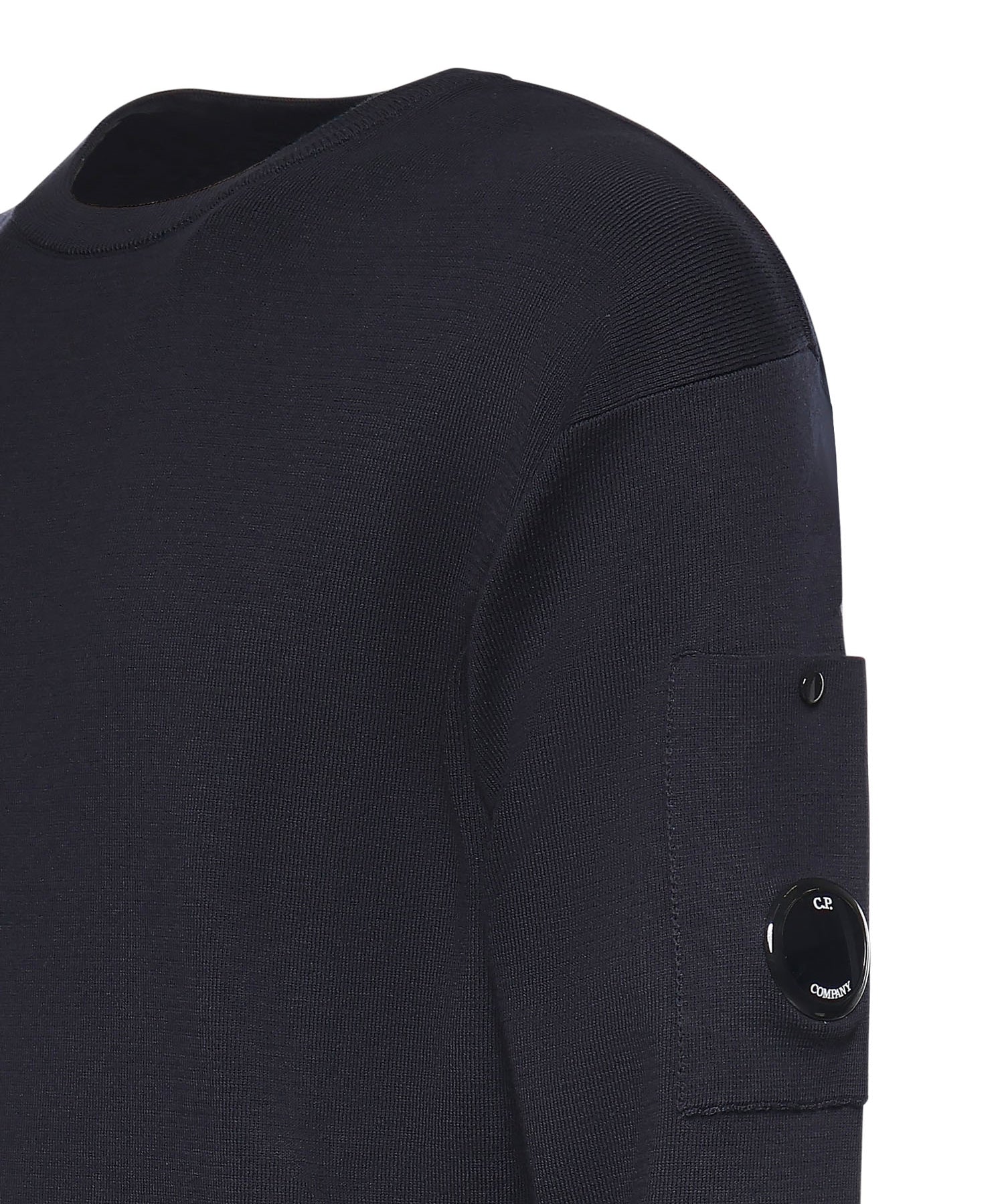 Maglione in cotone con logo 20CMKN097A11 0560A888 C.P. COMPANY 