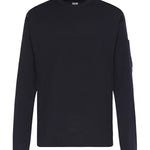 Maglione in cotone con logo 20CMKN097A11 0560A888 C.P. COMPANY 