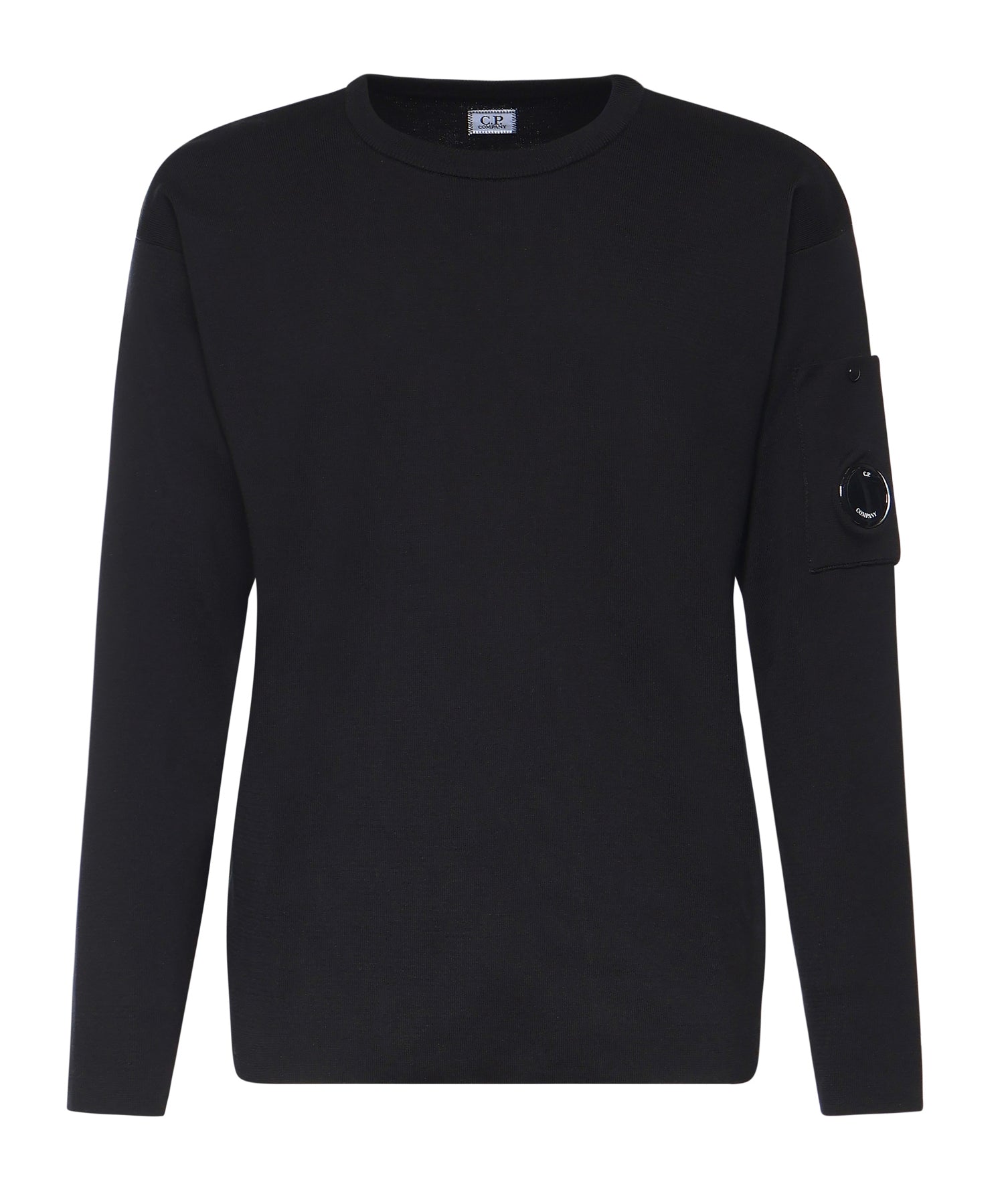 Maglione in cotone con logo 20CMKN097A11 0560A999 C.P. COMPANY 
