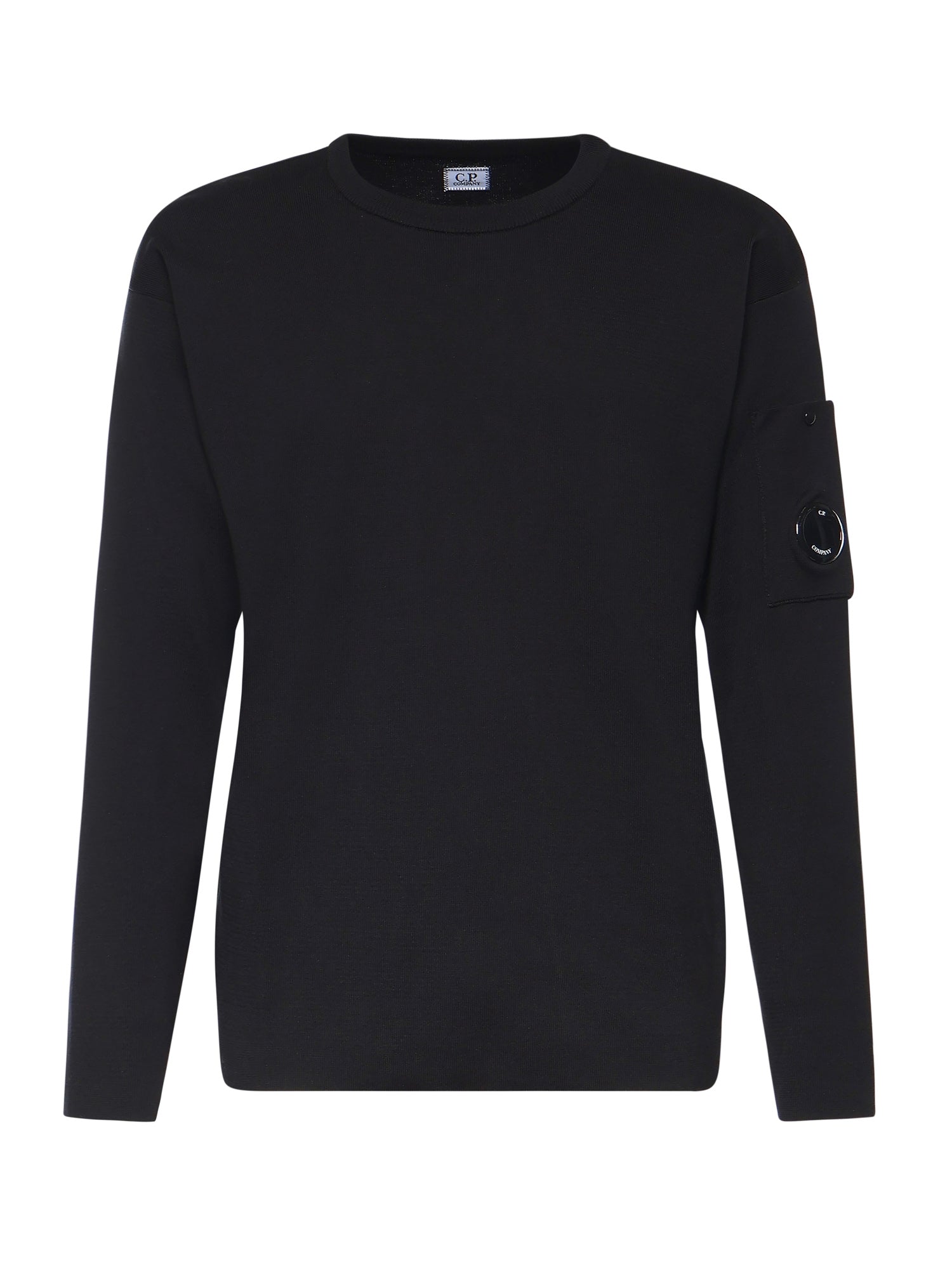 Maglione in cotone con logo 20CMKN097A11 0560A999 C.P. COMPANY 
