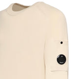 Maglione in cotone crepe con logo 20CMKN105A 006323O114 C.P. COMPANY 