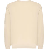 Maglione in cotone crepe con logo 20CMKN105A 006323O114 C.P. COMPANY 