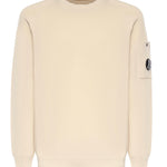 Maglione in cotone crepe con logo 20CMKN105A 006323O114 C.P. COMPANY 