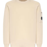 Maglione in cotone crepe con logo 20CMKN105A 006323O114 C.P. COMPANY 