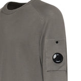 Maglione in cotone crepe con logo<BR/> 20CMKN105A 006323O921 C.P. COMPANY 