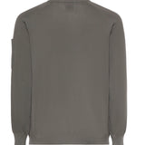 Maglione in cotone crepe con logo<BR/> 20CMKN105A 006323O921 C.P. COMPANY 