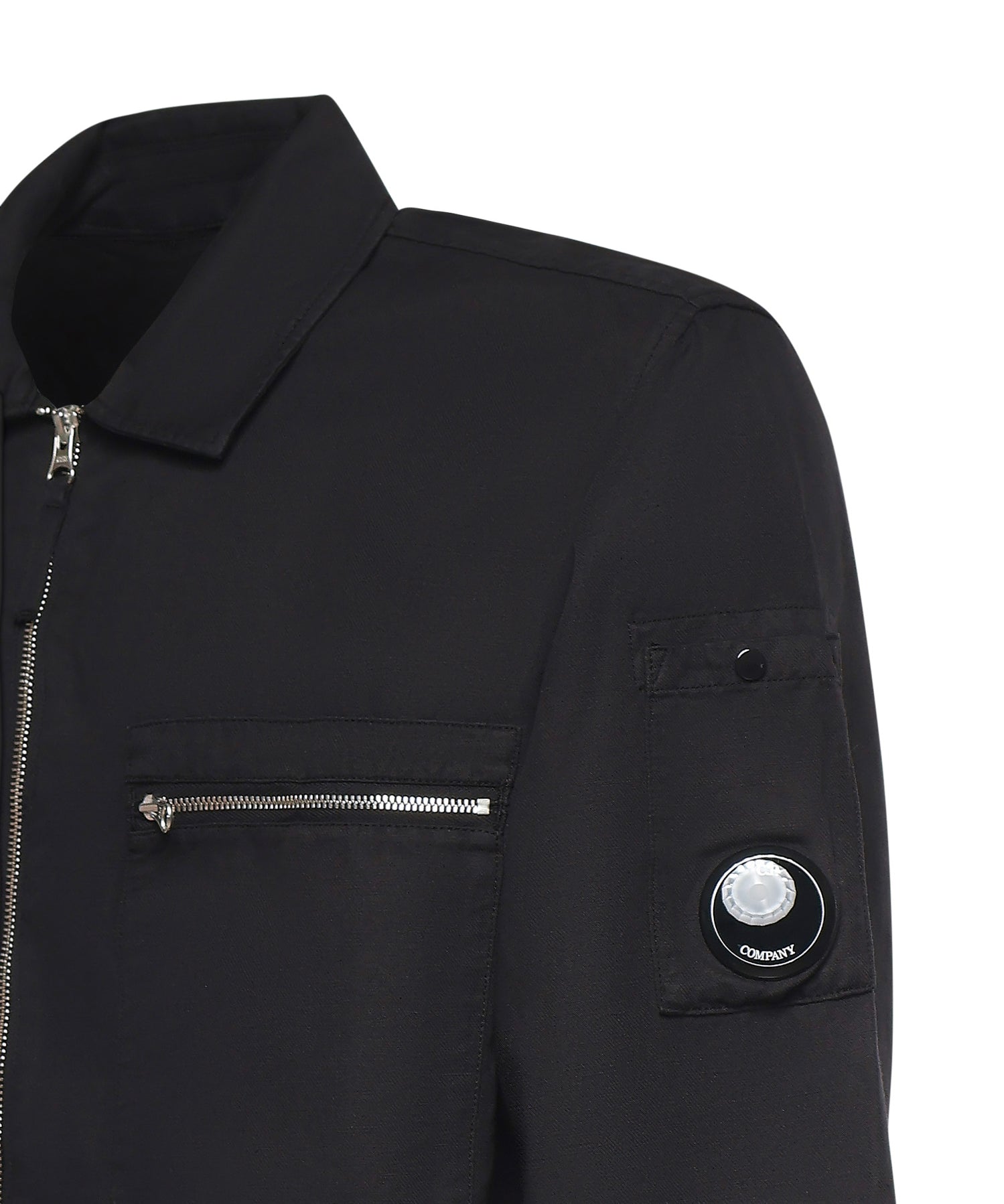 Overshirt in cotone e lino 20CMOS226A 110626G999 C.P. COMPANY 