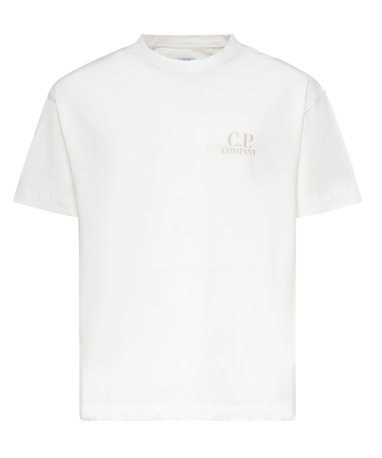 T-shirt in jersey di cotone con logo 20CMTS086A 005100W103 C.P. COMPANY 