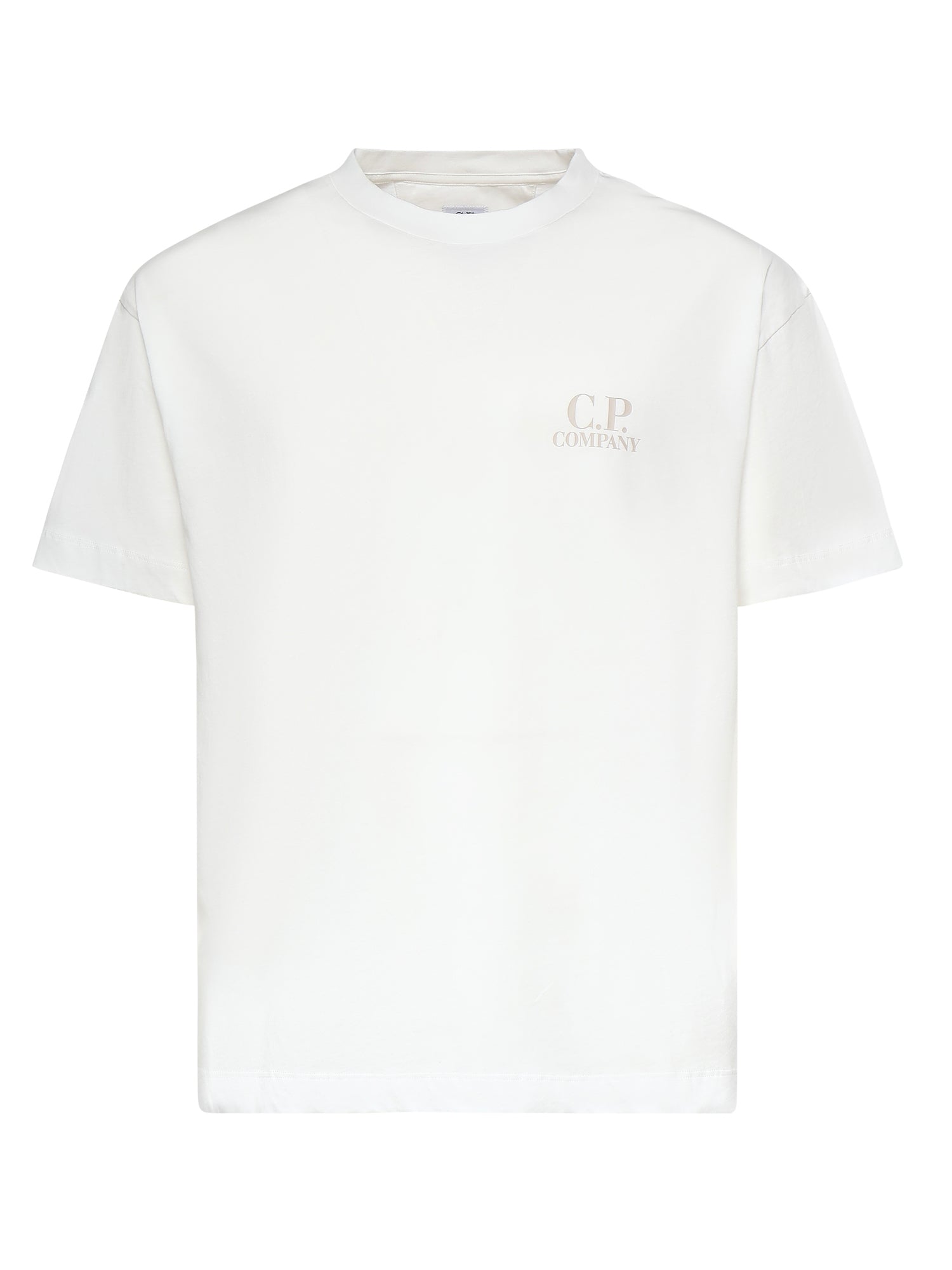 T-shirt in jersey di cotone con logo 20CMTS086A 005100W103 C.P. COMPANY 