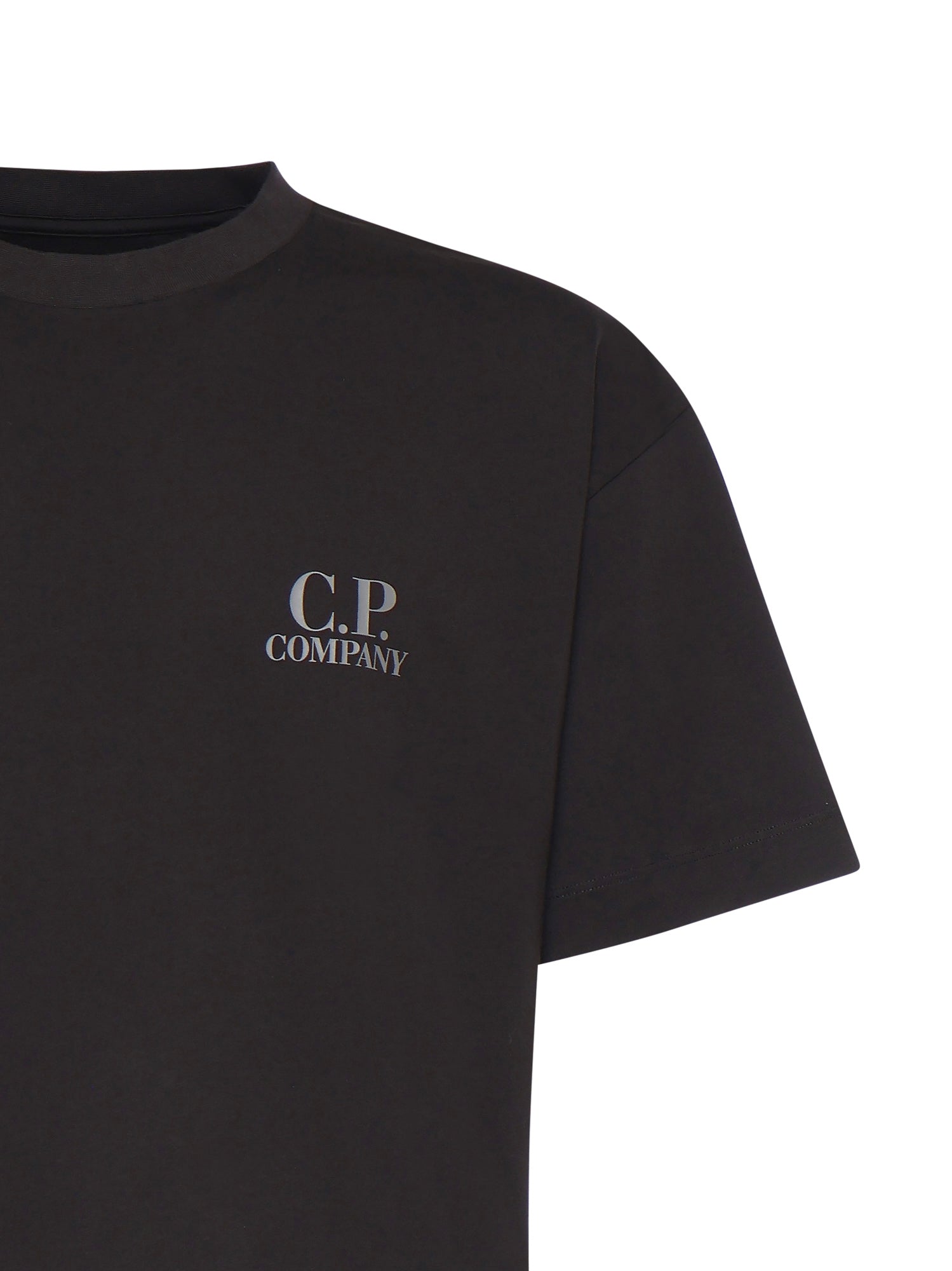 T-shirt in jersey di cotone con logo 20CMTS086A 005100W999 C.P. COMPANY 