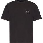 T-shirt in jersey di cotone con logo 20CMTS086A 005100W999 C.P. COMPANY 