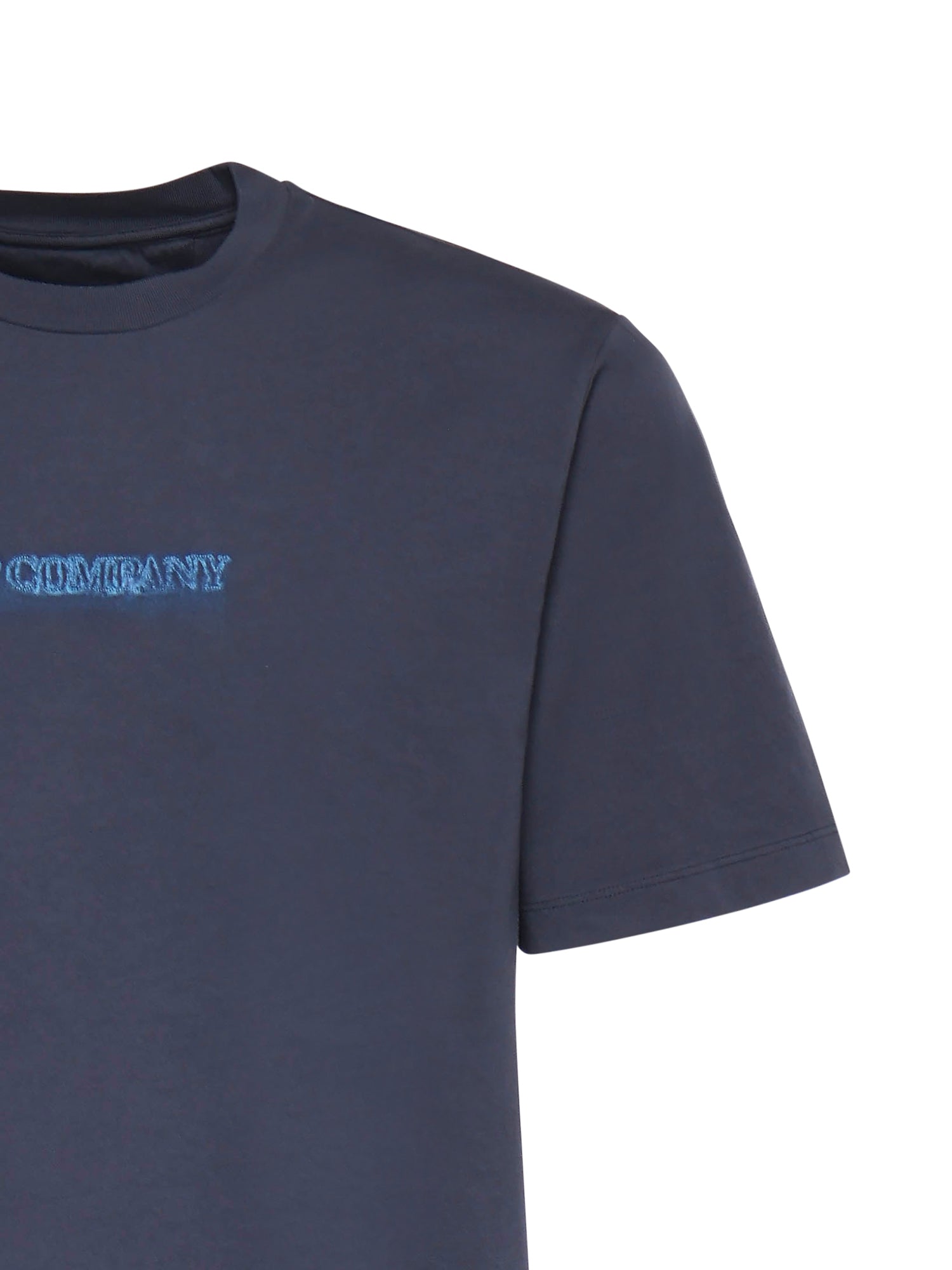 T-shirt in jersey di cotone con logo 20CMTS292A 005431G889 C.P. COMPANY 