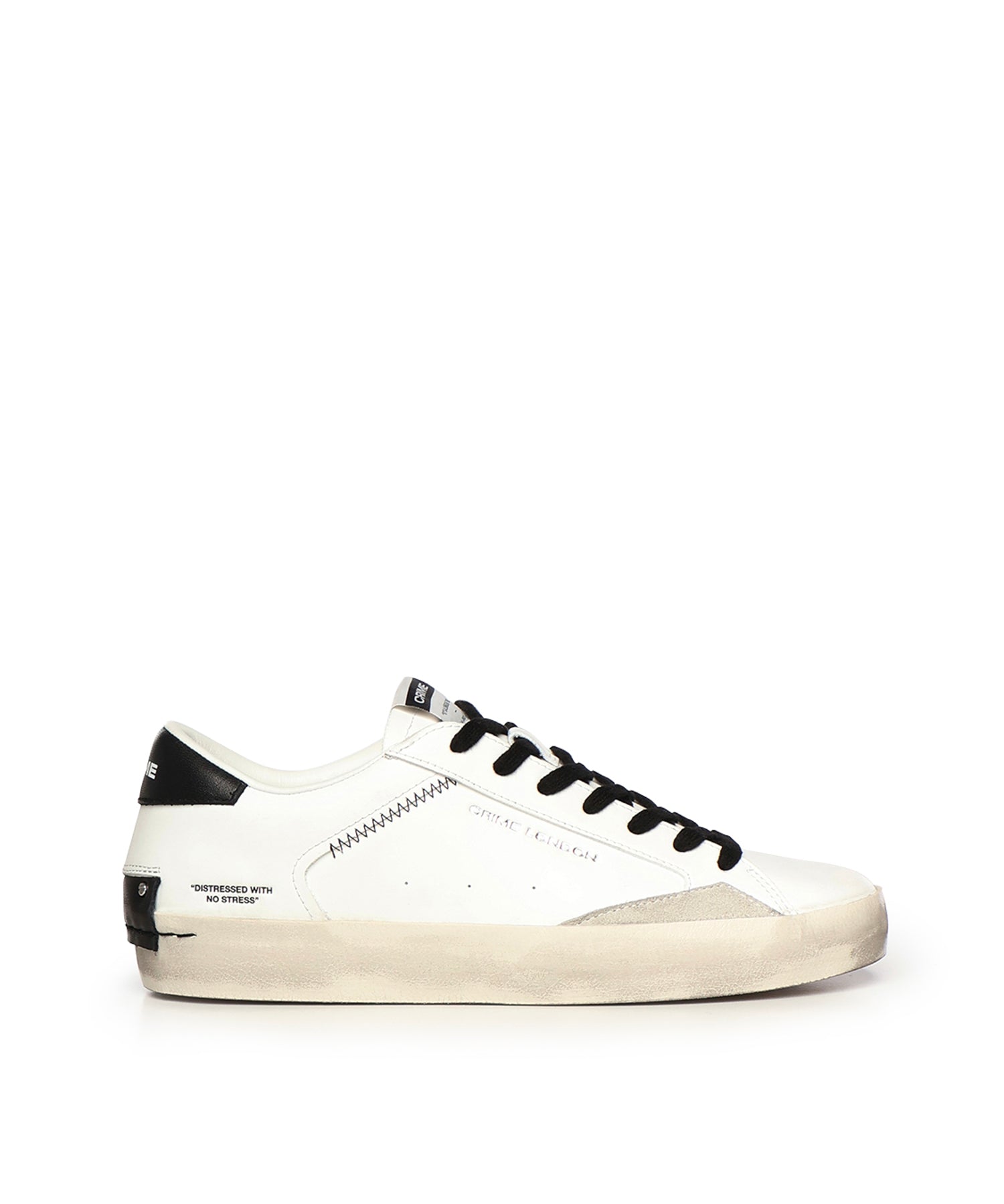 Sneaker Distressed in pelle 16001PP5B WHITE CRIME LONDON 
