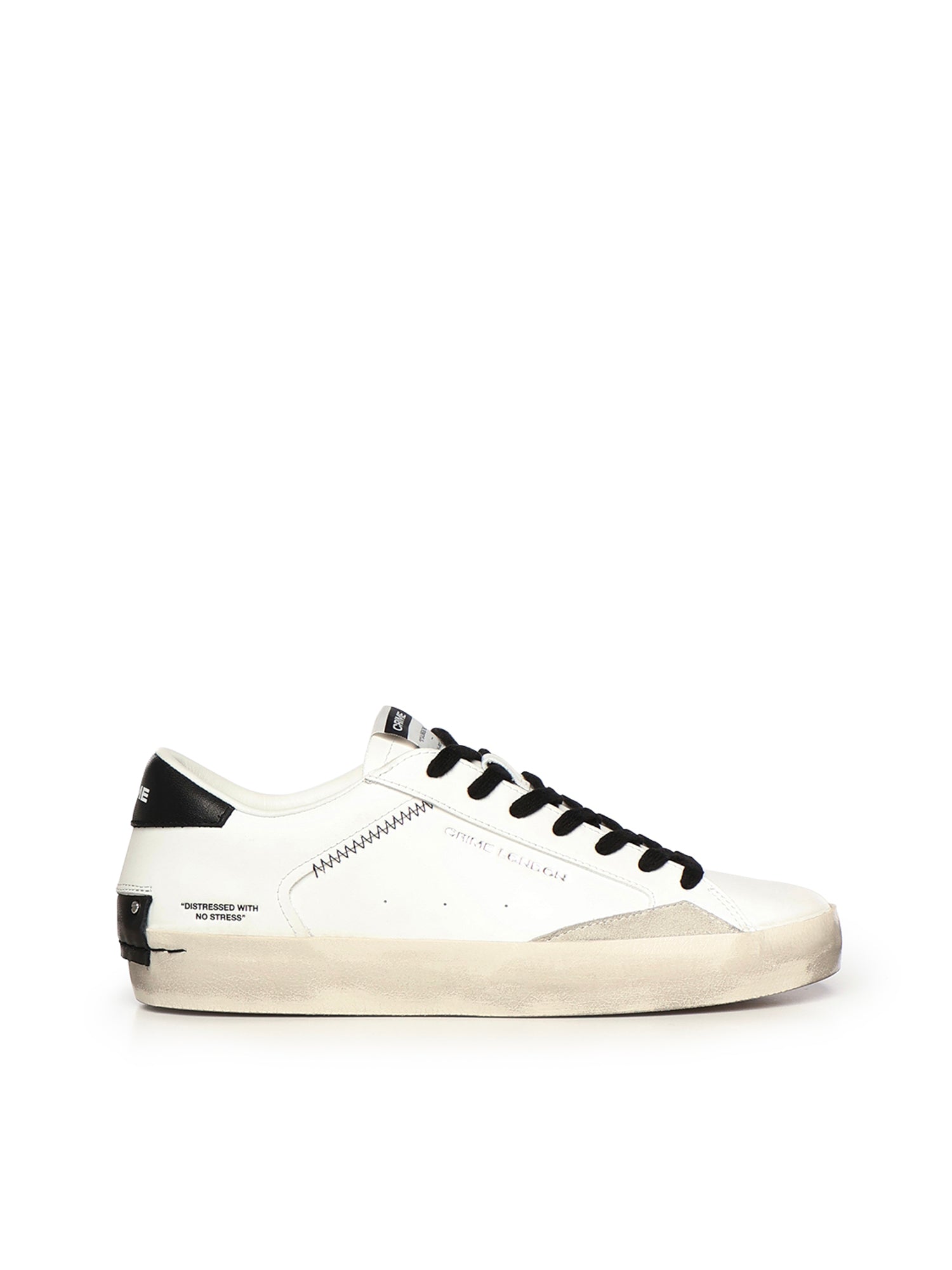 Sneaker Distressed in pelle 16001PP5B WHITE CRIME LONDON 