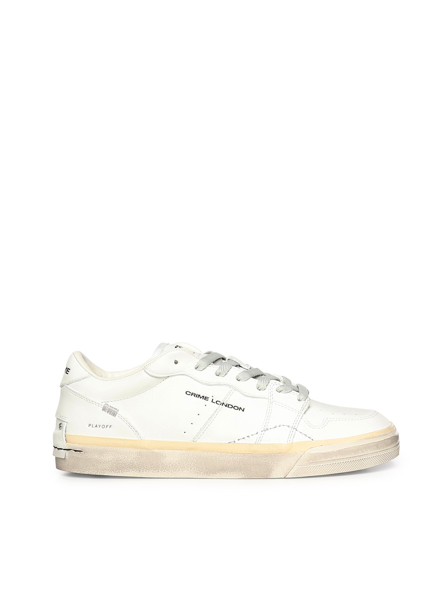 Sneaker Playoff in pelle<BR/> 19500PP8B WHITE CRIME LONDON 