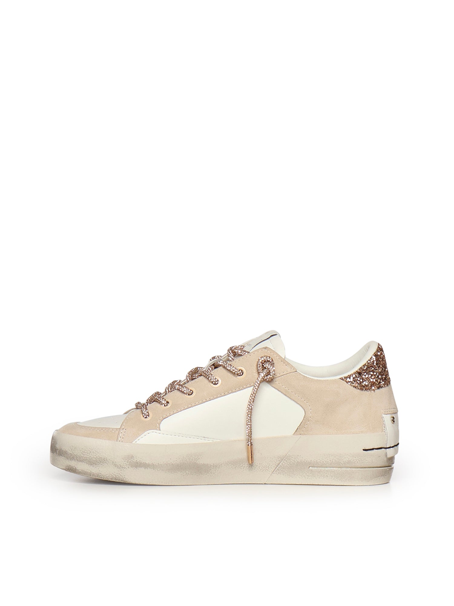 Sneaker Sk8 Deluxe Wedge in pelle 29154PP8B BEIGE CRIME LONDON 