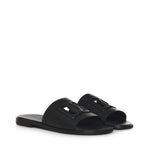 Slide in pelle con logo A80397 A036380999 DOLCE & GABBANA 