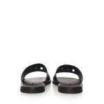 Slide in pelle con logo A80397 A036380999 DOLCE & GABBANA 