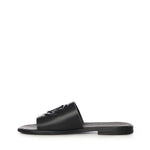 Slide in pelle con logo A80397 A036380999 DOLCE & GABBANA 