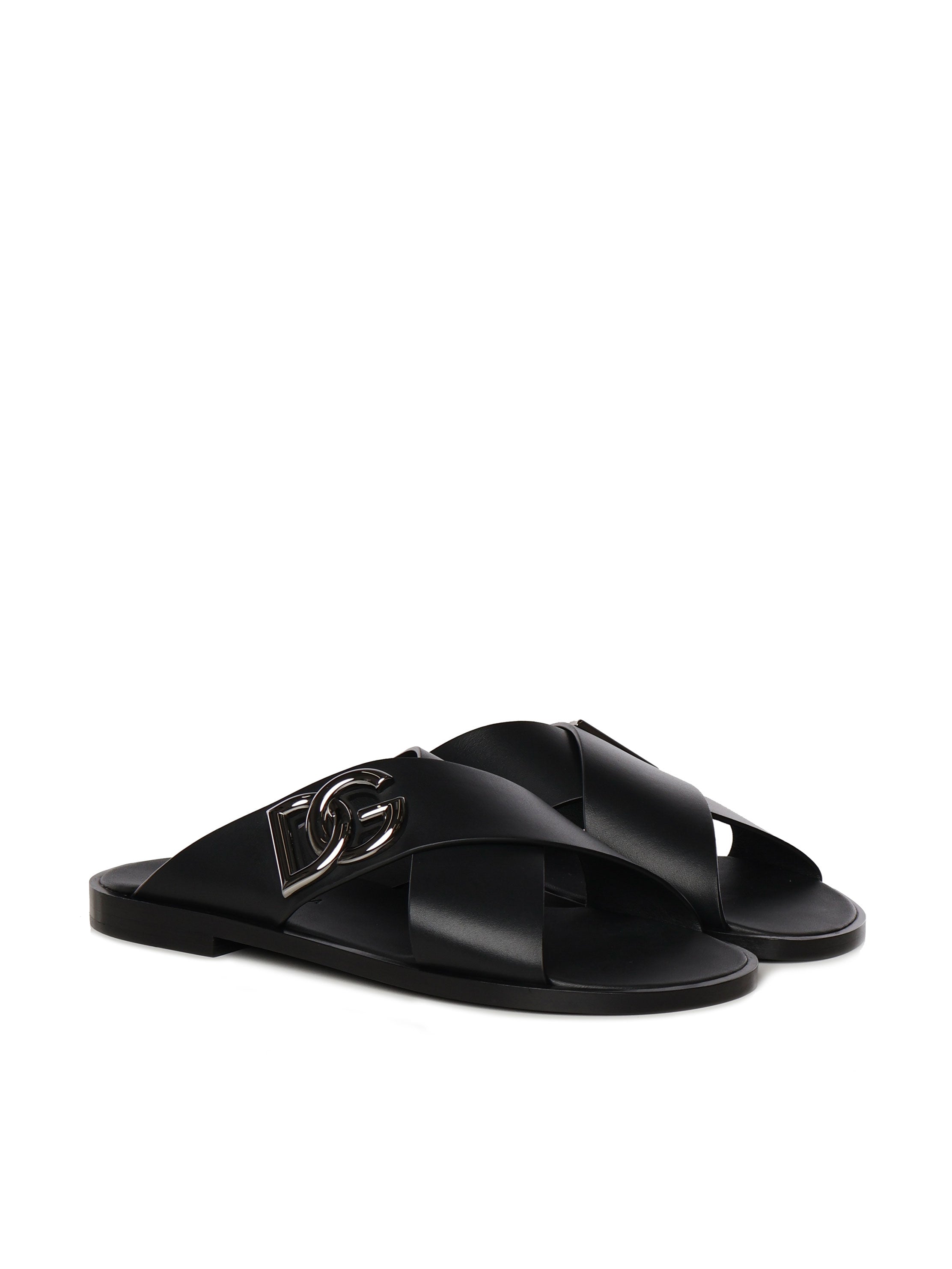 Sandalo in pelle di vitello A80440 AO60280999 DOLCE & GABBANA 