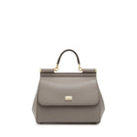 Borsa a mano Sicily grande in pelle Dauphine BB6002 B100180045 DOLCE & GABBANA 