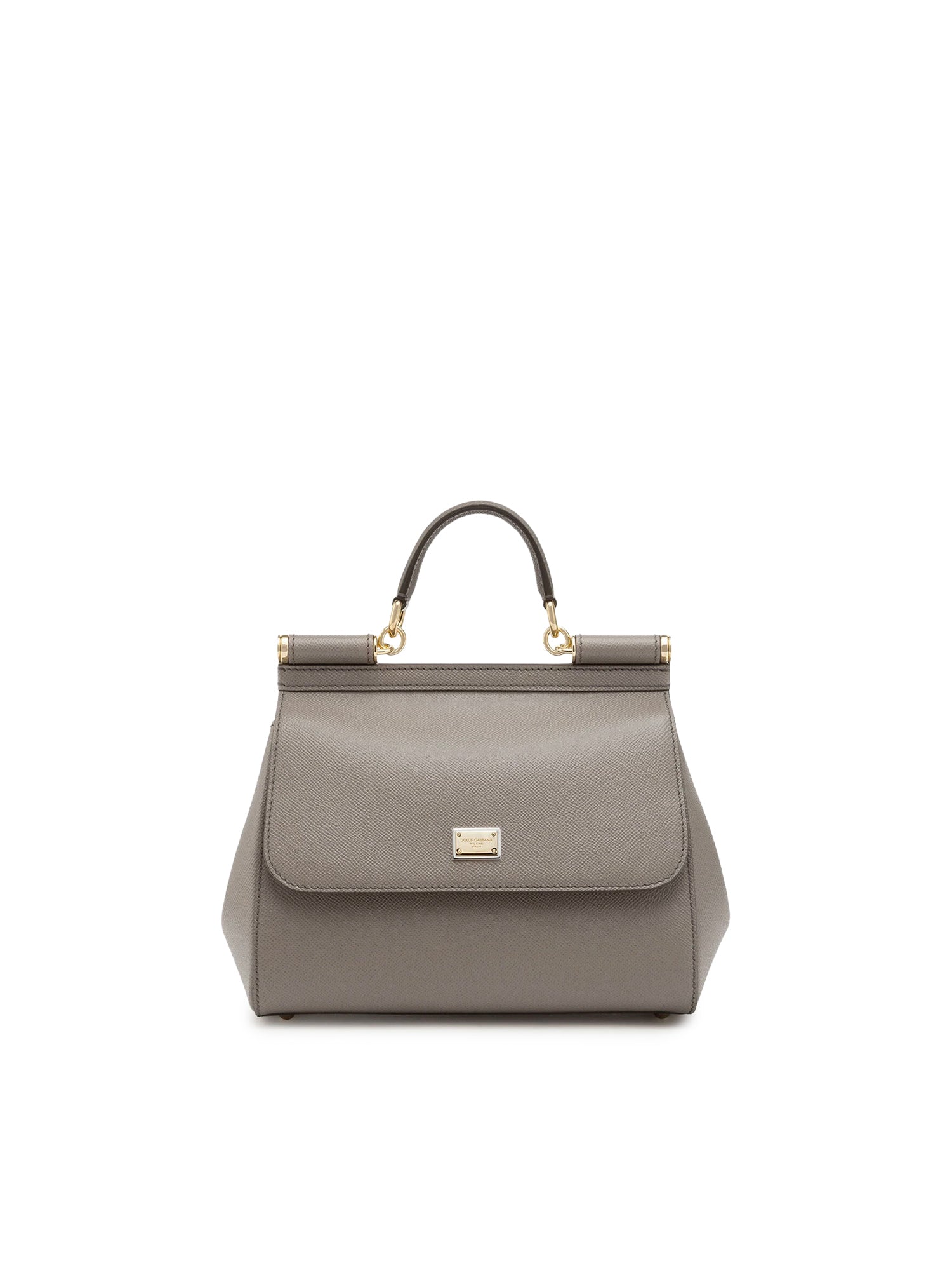 Borsa a mano Sicily grande in pelle Dauphine BB6002 B100180045 DOLCE & GABBANA 