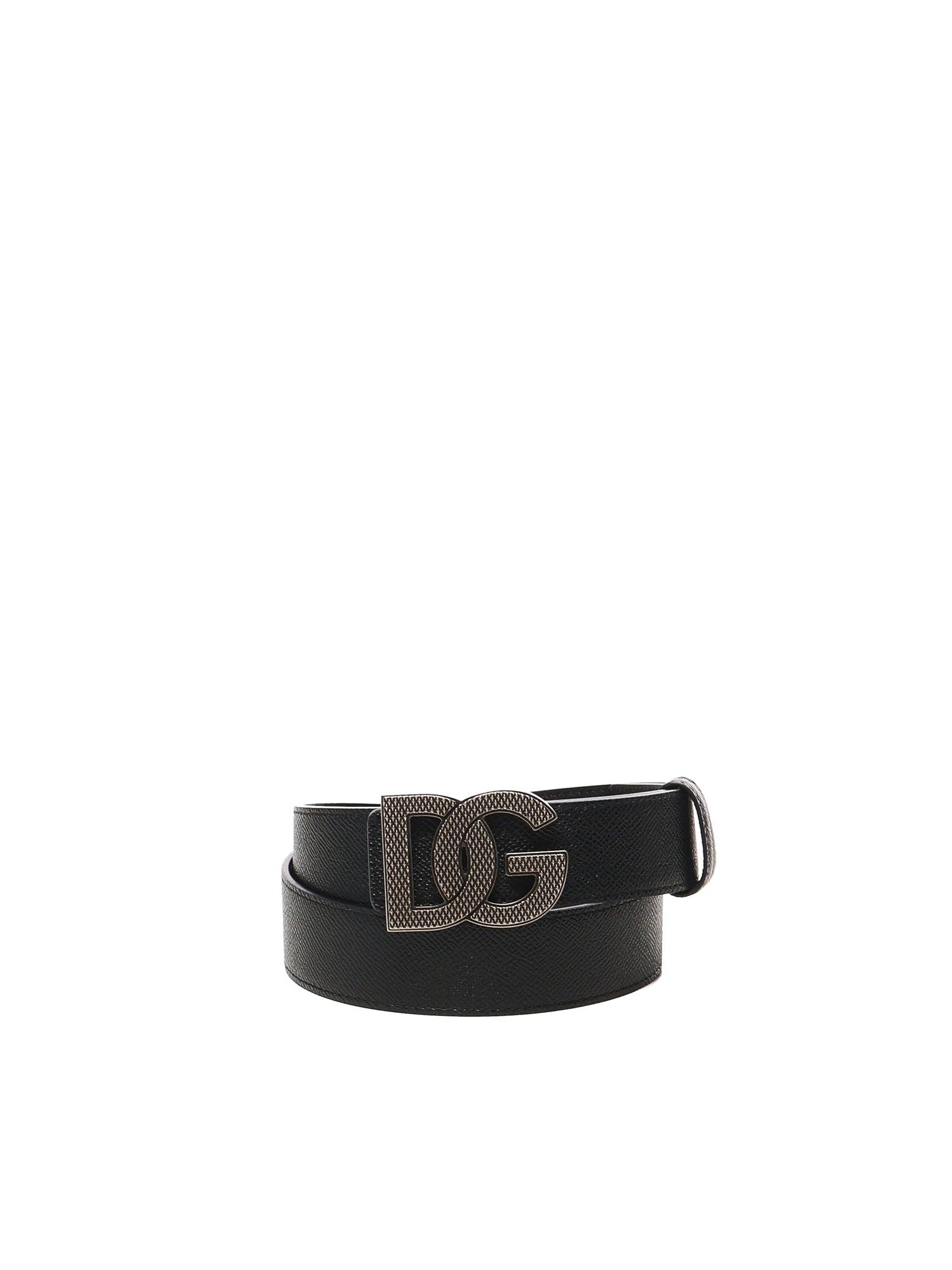 Cintura con logo in pelle di vitello BC4943 AG6518B956 DOLCE & GABBANA 