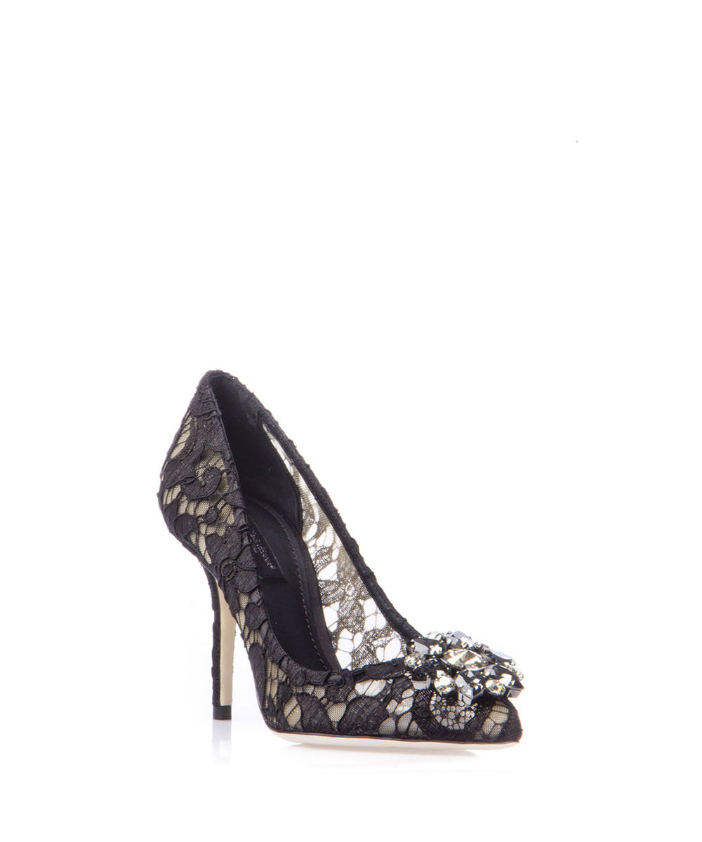 Décolleté Rainbow in pizzo con broche<BR/> CD0101 AL19880999 DOLCE & GABBANA 