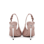 Slingback in raso con logo CG0776 A76308H056 DOLCE & GABBANA 