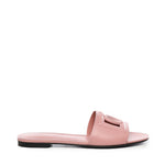 Slide in pelle di vitello e logo CQ0436 AY32980405 DOLCE & GABBANA 