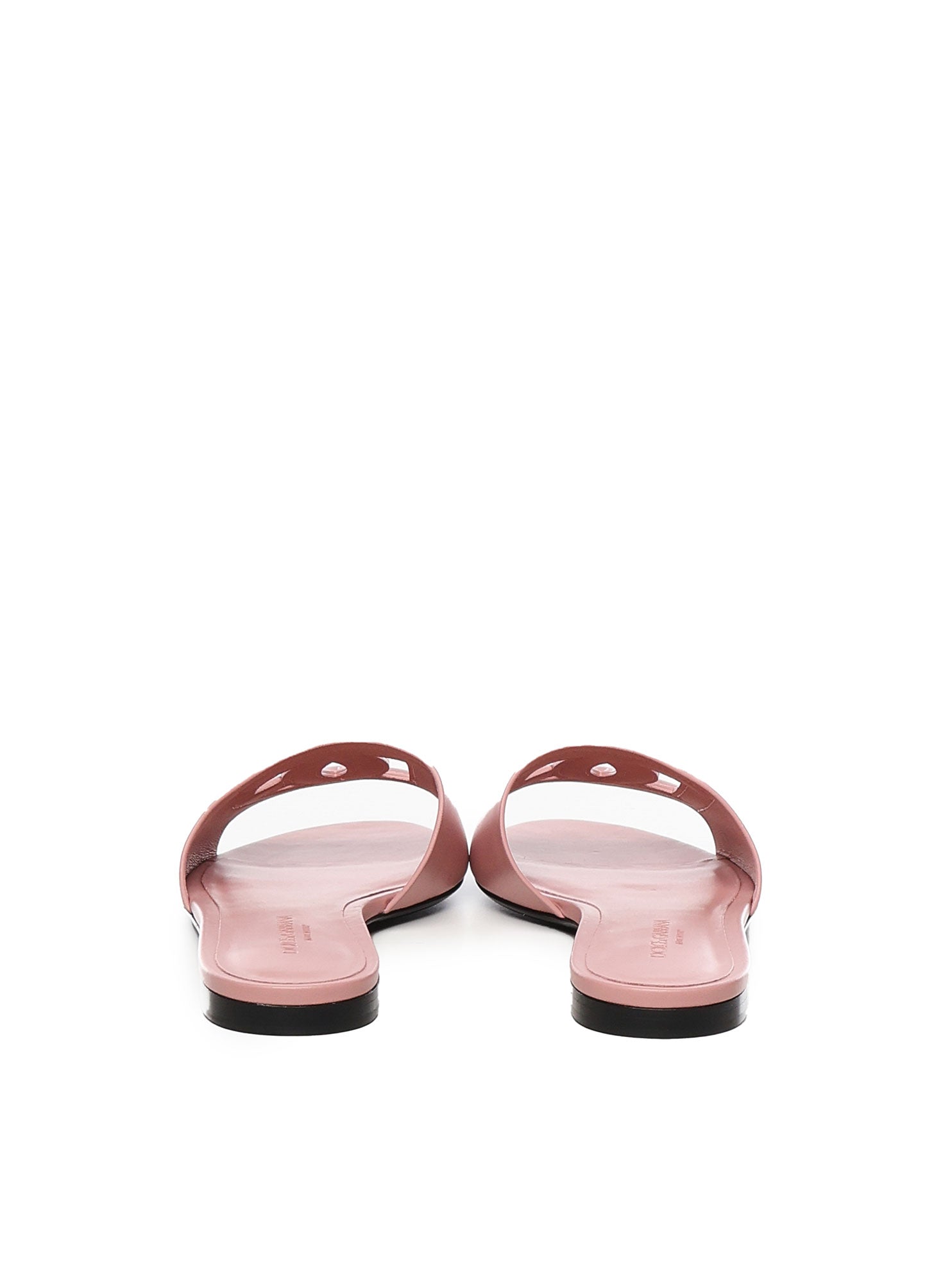 Slide in pelle di vitello e logo CQ0436 AY32980405 DOLCE & GABBANA 