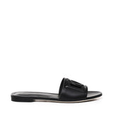 Slide in pelle di vitello e logo CQ0436 AY32980999 DOLCE & GABBANA 