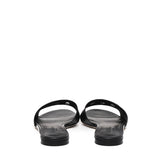 Slide in pelle di vitello e logo CQ0436 AY32980999 DOLCE & GABBANA 