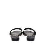 Slide in pelle di vitello e logo CQ0436 AY32980999 DOLCE & GABBANA 