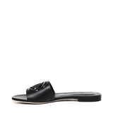 Slide in pelle di vitello e logo CQ0436 AY32980999 DOLCE & GABBANA 