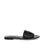 Slide in pelle di vitello e logo CQ0436 AY32980999 DOLCE & GABBANA 