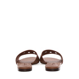 Slide in pelle di vitello e logo CQ0436 AY32981236 DOLCE & GABBANA 