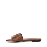 Slide in pelle di vitello e logo CQ0436 AY32981236 DOLCE & GABBANA 