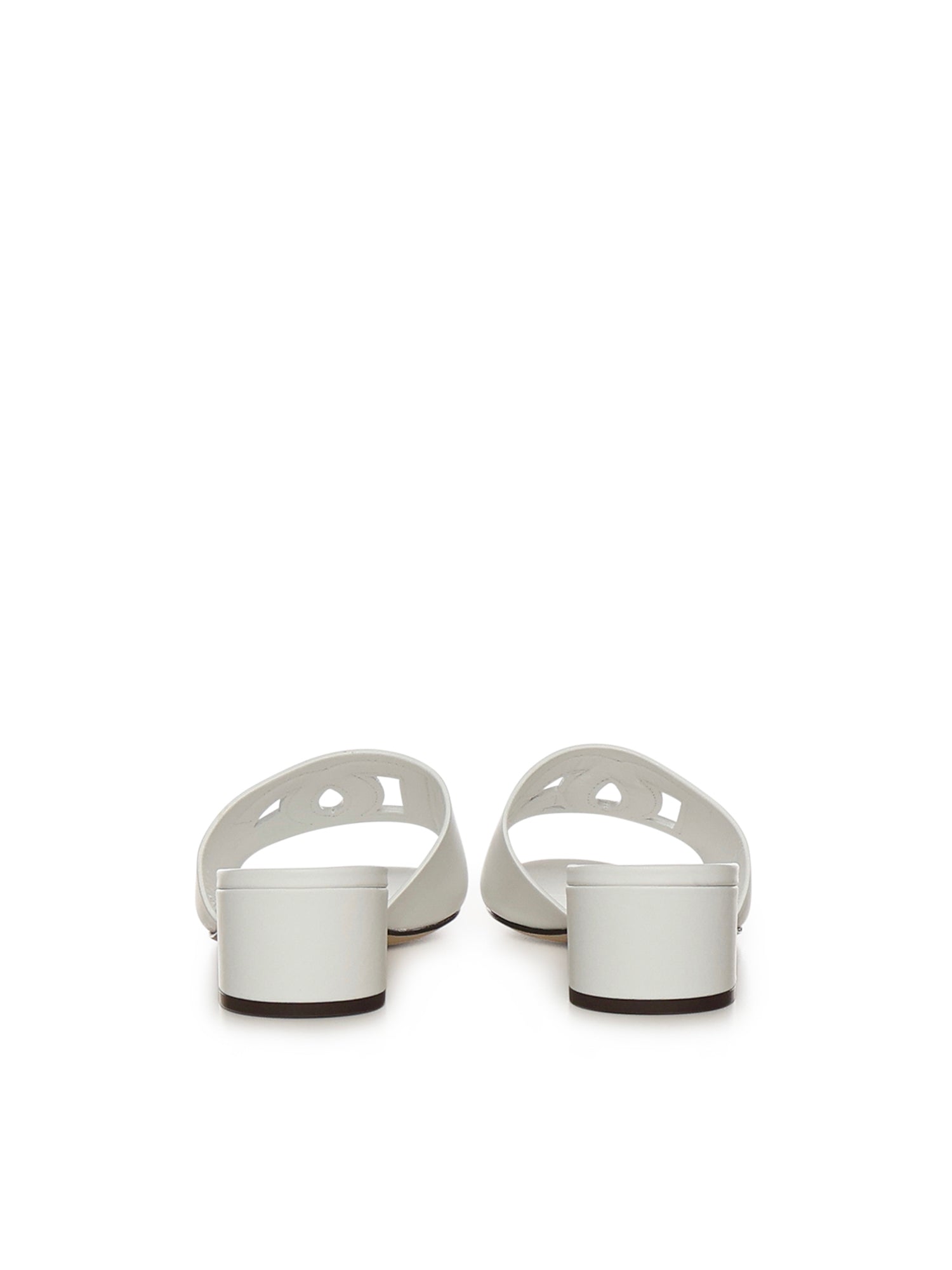 Mule in pelle di vitello e logo DG CR1755 AY32980001 DOLCE & GABBANA 