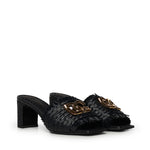 Mules in rafia con logo CR1993 AN21780999 DOLCE & GABBANA 