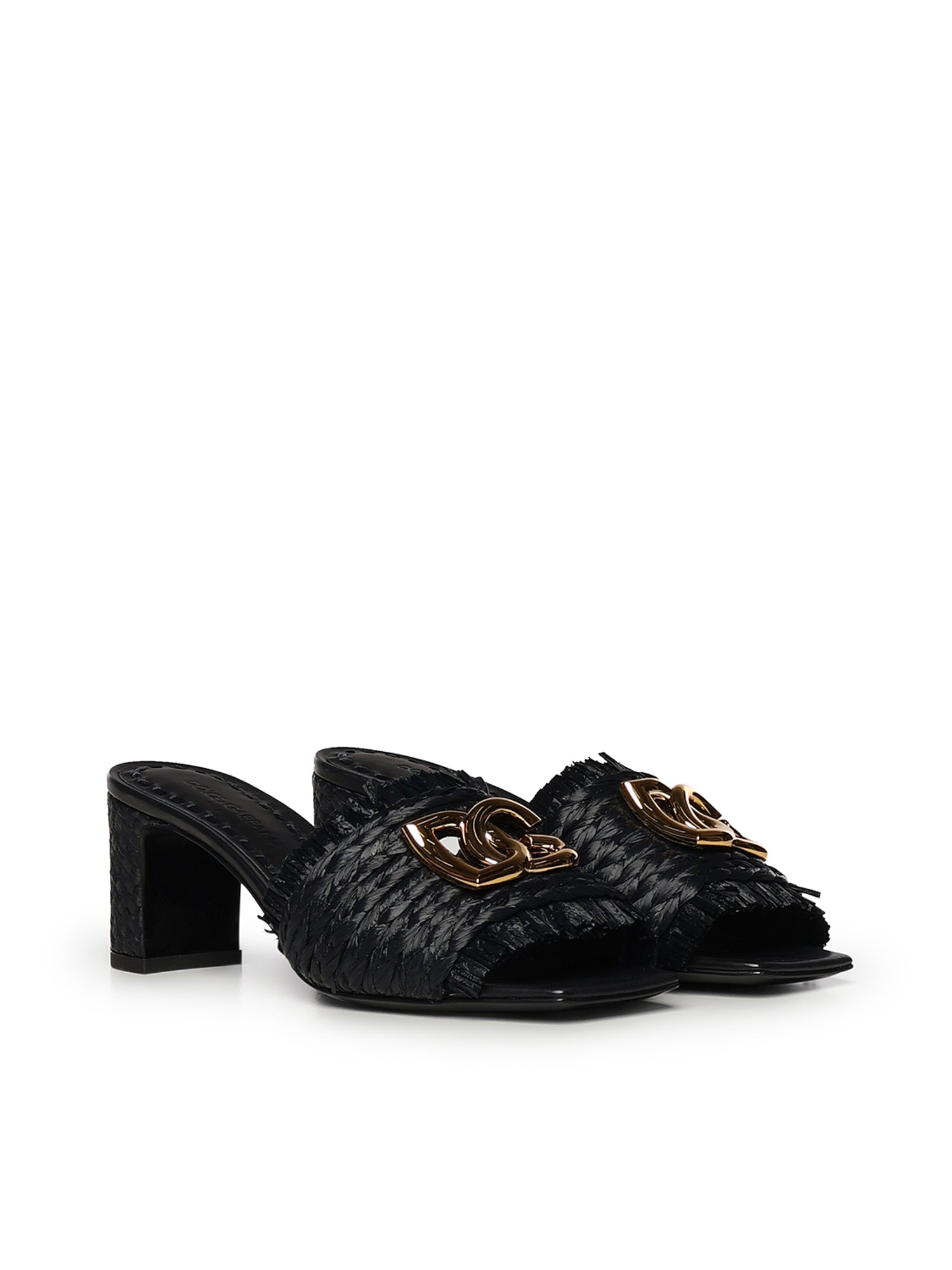 Mules in rafia con logo CR1993 AN21780999 DOLCE & GABBANA 