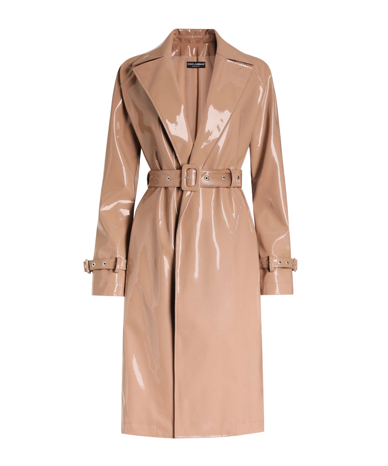 Trench in ecopelle spalmato F0W3WT FUSW7M0179 DOLCE & GABBANA 