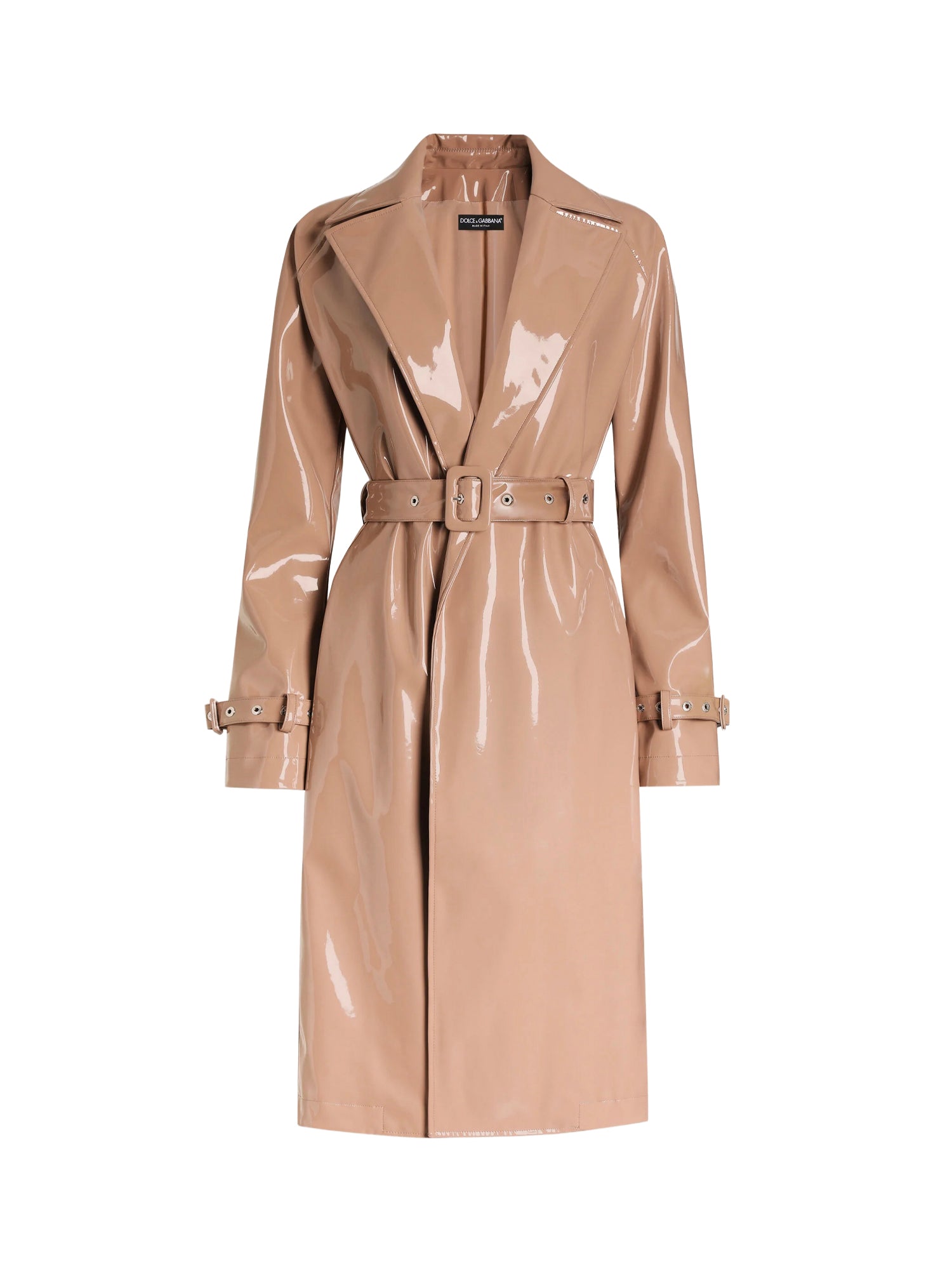 Trench in ecopelle spalmato F0W3WT FUSW7M0179 DOLCE & GABBANA 