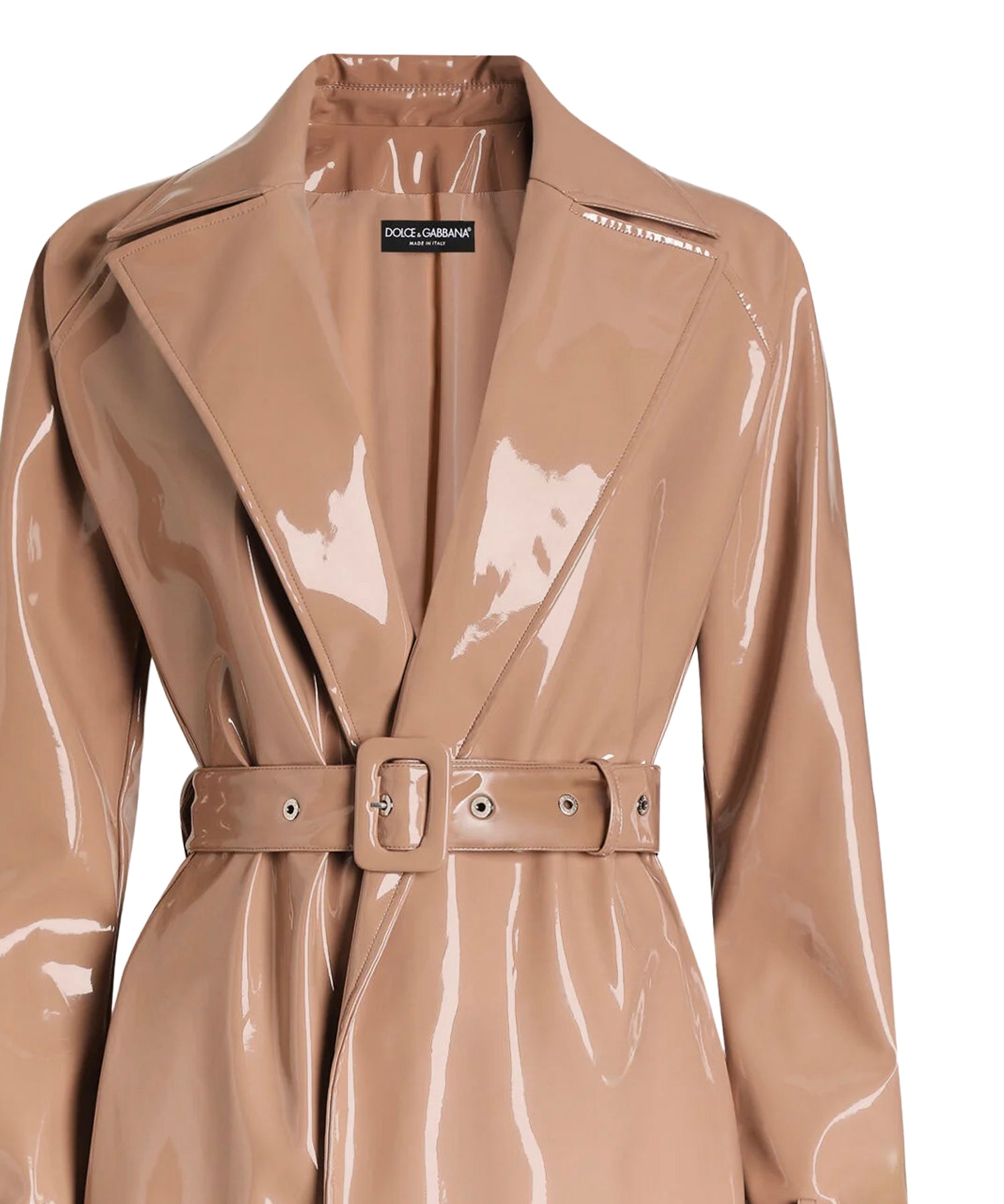 Trench in ecopelle spalmato F0W3WT FUSW7M0179 DOLCE & GABBANA 