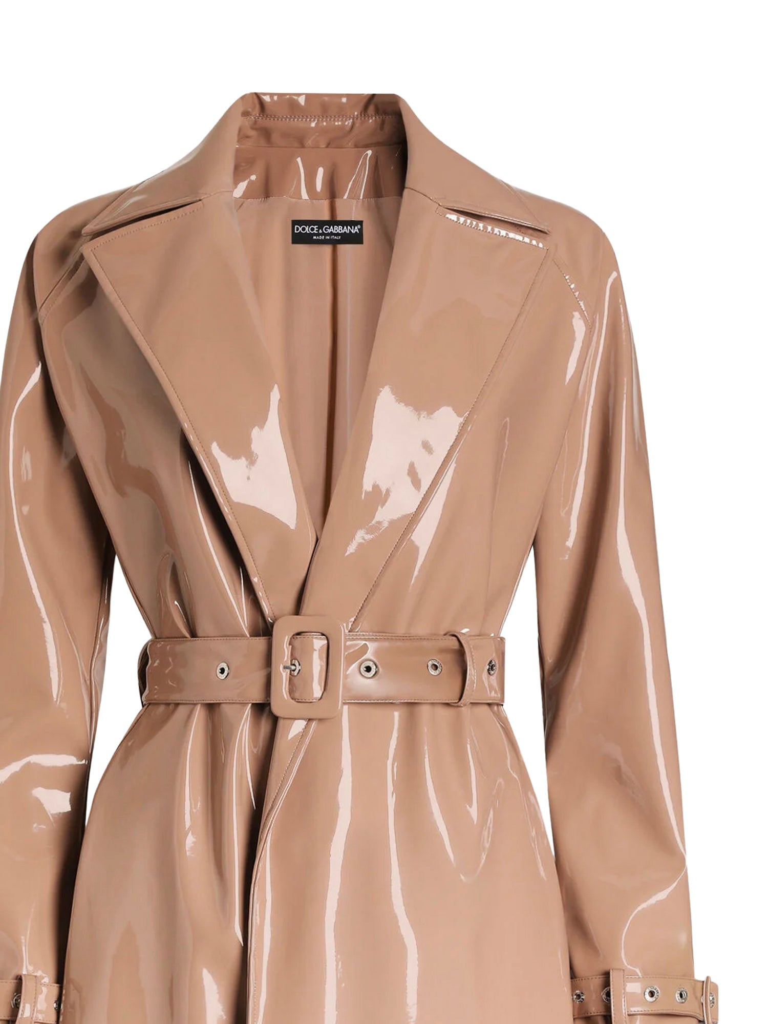 Trench in ecopelle spalmato F0W3WT FUSW7M0179 DOLCE & GABBANA 