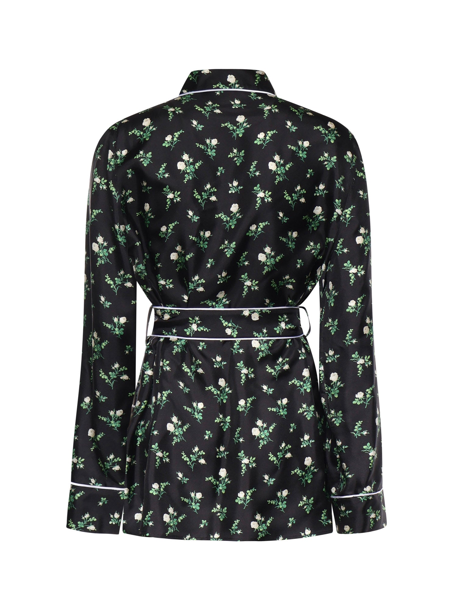 Camicia con stampa Roselline e Mughetti F5I89T IS13GHX6CB DOLCE & GABBANA 