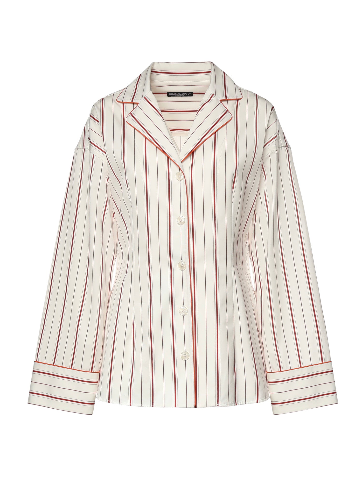 Camicia a righe in popeline F5U71T FR51TS8053 DOLCE & GABBANA 