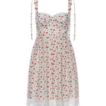 Abito corto in popeline stampa Roselline F60F9T HS5UBHA5XJ DOLCE & GABBANA 