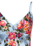 Abito in raso con stampa floreale F610GT FSICEHC5ZO DOLCE & GABBANA 